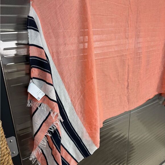 Hugo Boss Large Fringe Cotton Wool Scarf - Picture 2 of 7